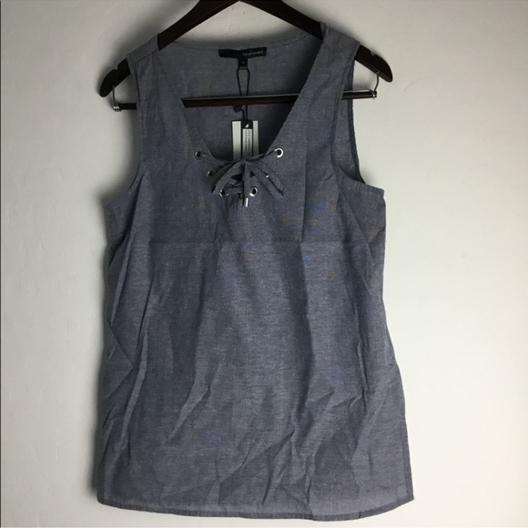 Harve Benard Tops - Harve Benard Women's Tank Top Lace Up
Grommet V Neck Size Small